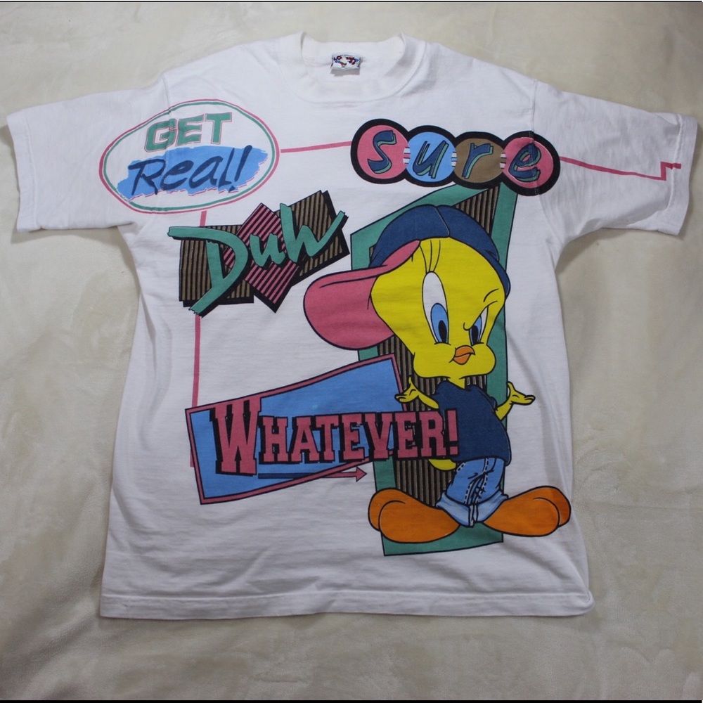 Vintage Looney Tunes Tweety Bird Gangster Rap Tee